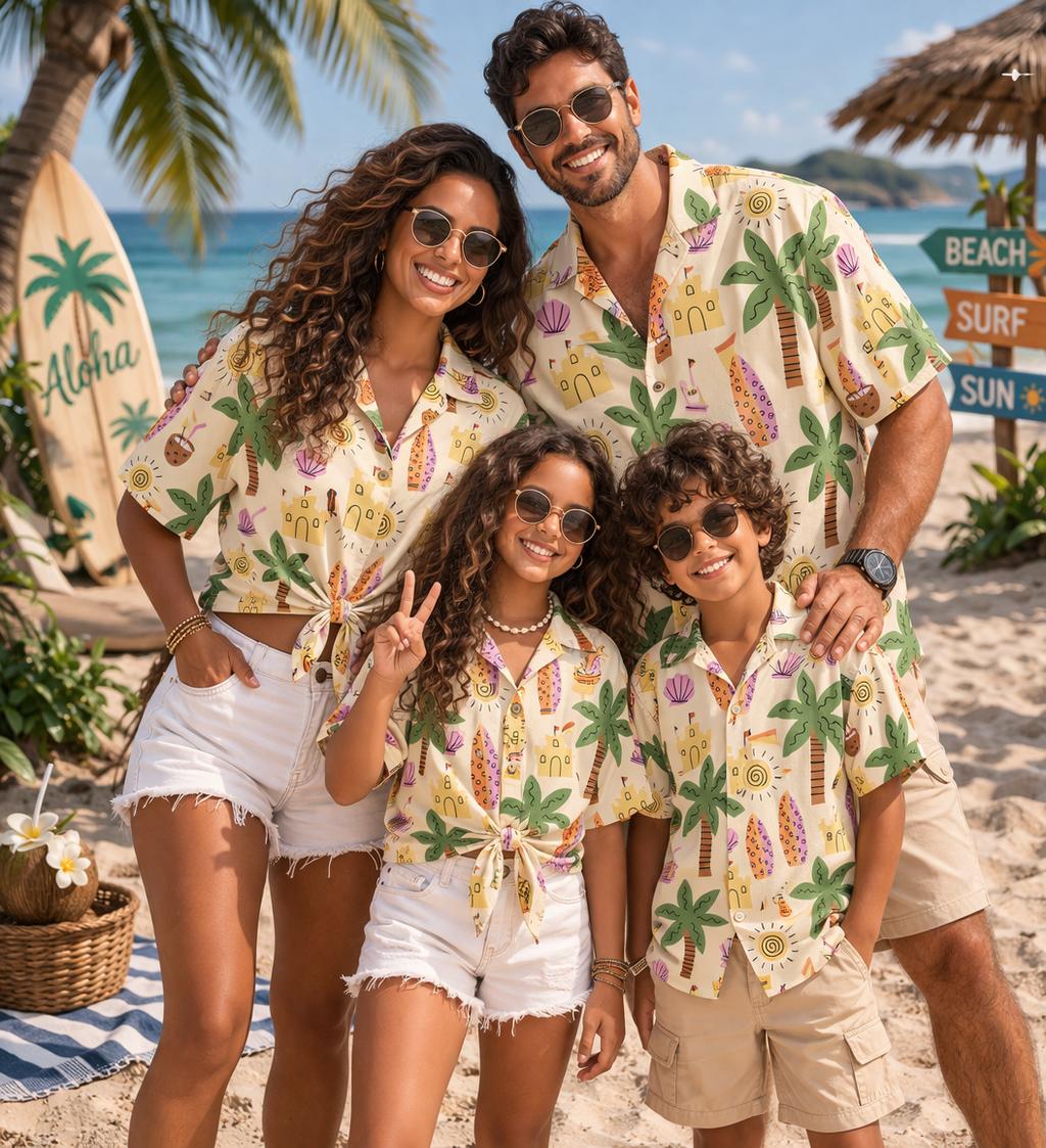 قميص هاواي للأطفال بنقشة نباتا - مراجعة Plant Parent Free وسعره